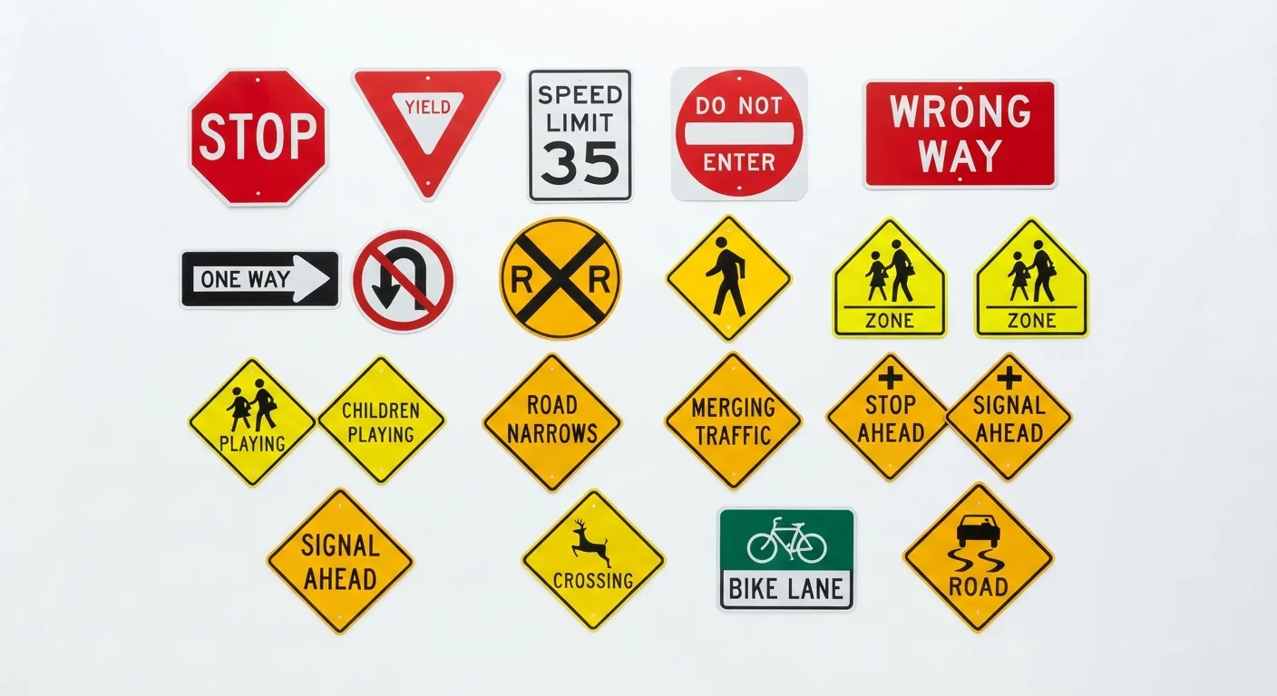 Road Signs Decoded: A Visual Reference for Everyday Drivers