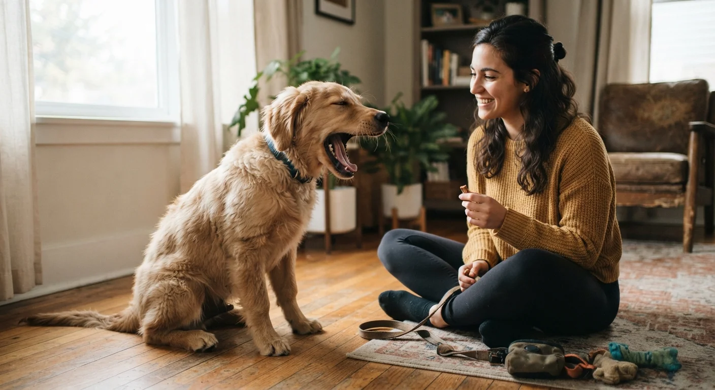 Why Your Dog Keeps Yawning During Training Sessions
